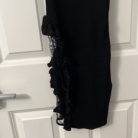 VINTAGE MADONNA LACE BLACK 👗 DRESS - Picture 16 of 17